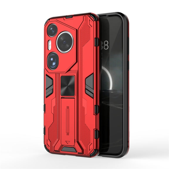 For Huawei Pura 70 Ultra Supersonic Armor PC Hybrid TPU Phone Case(Red)