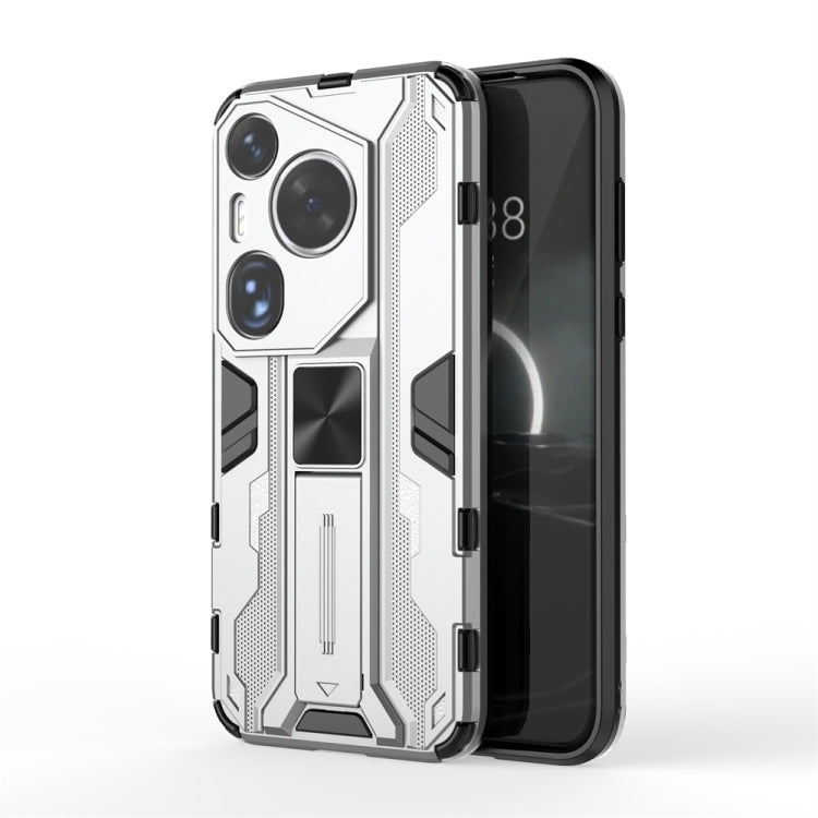For Huawei Pura 70 Ultra Supersonic Armor PC Hybrid TPU Phone Case(Silver)