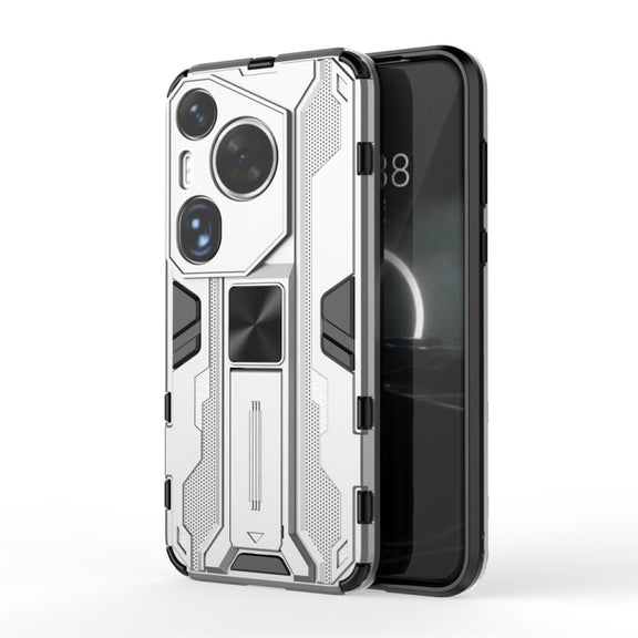 For Huawei Pura 70 Ultra Supersonic Armor PC Hybrid TPU Phone Case(Silver)
