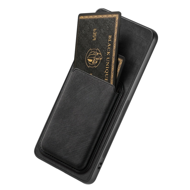 For Google Pixel 7 Pro Retro Leather Card Bag Magnetic Phone Case(Black)