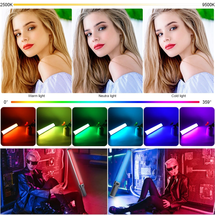 VLOGLITE W270RGB Live Streaming E-Sports Handheld Fill Light LED Studio Light(UK Plug)