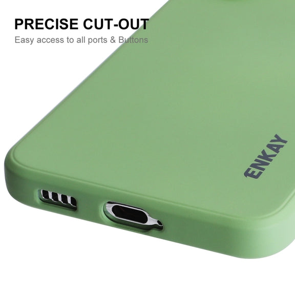 For Samsung Galaxy S24+ 5G ENKAY Liquid Silicone Soft Shockproof Phone Case(Beige)