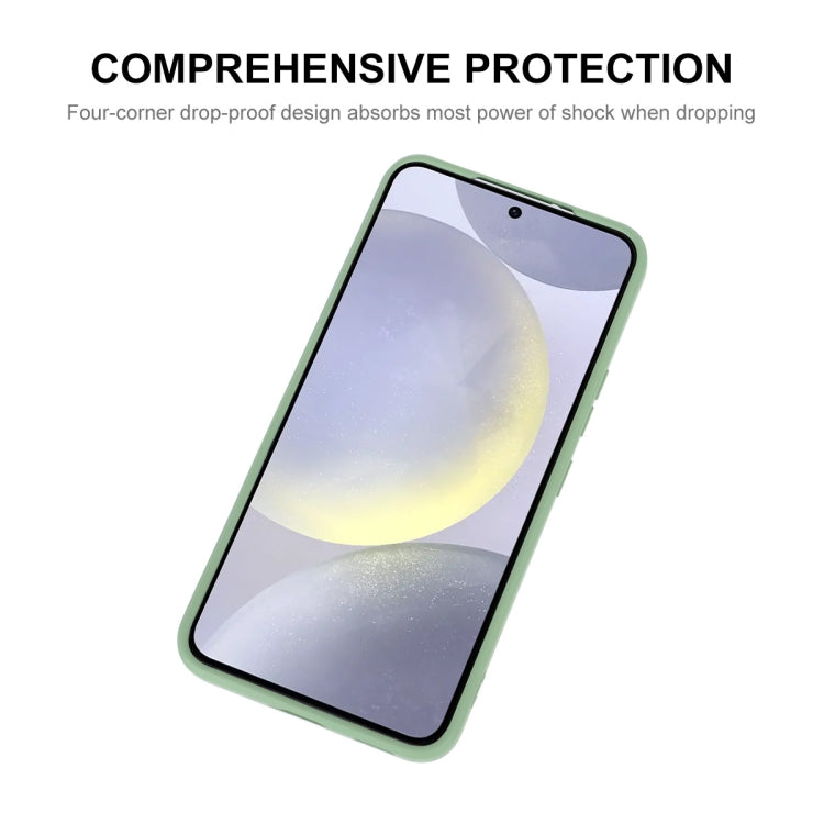 For Samsung Galaxy S25 5G ENKAY Liquid Silicone Soft Shockproof Phone Case(Beige)