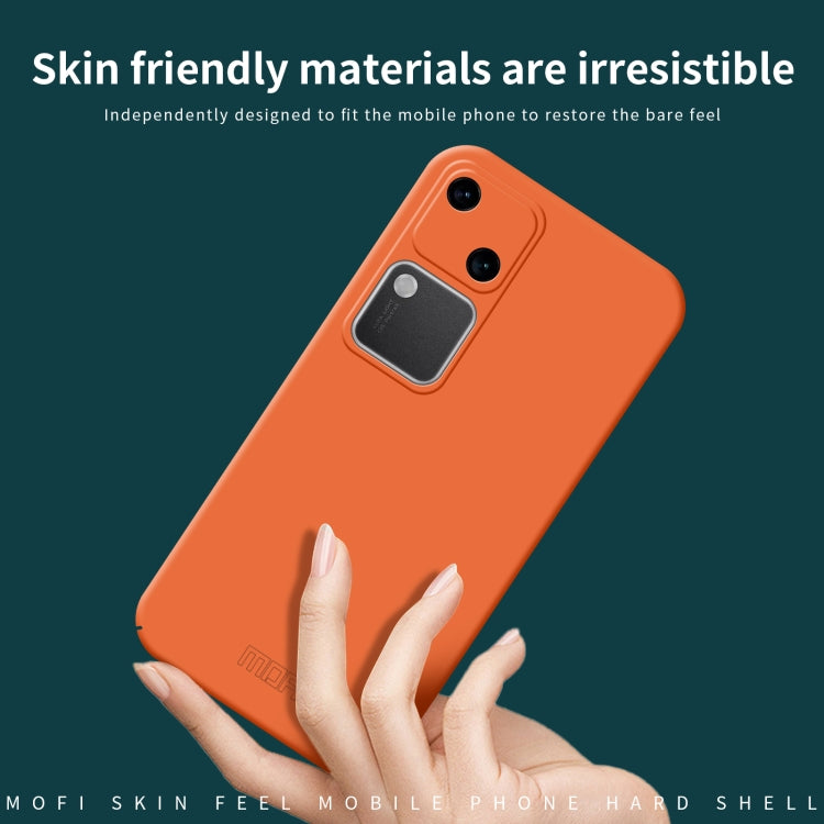 For vivo S18 MOFI Qin Series Skin Feel All-inclusive PC Phone Case(Blue)