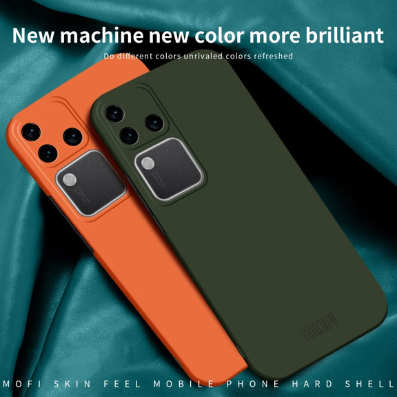 For vivo S18 Pro MOFI Qin Series Skin Feel All-inclusive PC Phone Case(Black)