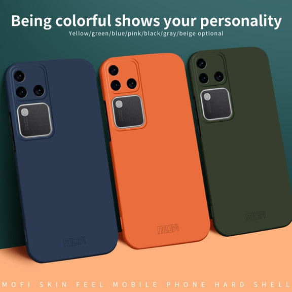 For vivo S18 Pro MOFI Qin Series Skin Feel All-inclusive PC Phone Case(Blue)