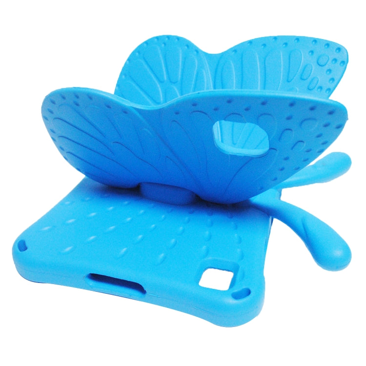 For Honor Pad X8 / X6 /7 Butterfly Bracket Kids EVA Shockproof Tablet Case(Blue)
