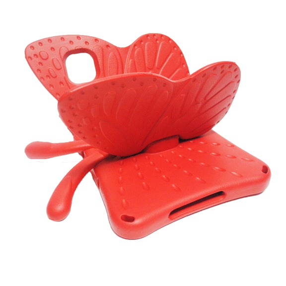 For Honor Pad X8 / X6 /7 Butterfly Bracket Kids EVA Shockproof Tablet Case(Red)