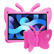 For Honor Pad X8 / X6 /7 Butterfly Bracket Kids EVA Shockproof Tablet Case(RoseRed) - Huawei by PMC TechLife | Online Shopping South Africa | PMC TechLife | Buy Now Pay Later Mobicred