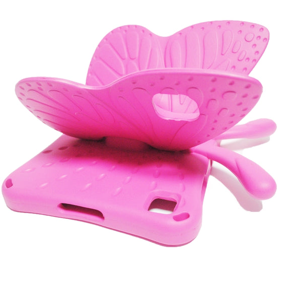 For Honor Pad X8 / X6 /7 Butterfly Bracket Kids EVA Shockproof Tablet Case(RoseRed)