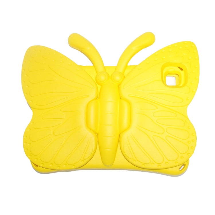 For Honor Pad X8 / X6 /7 Butterfly Bracket Kids EVA Shockproof Tablet Case(Yellow)
