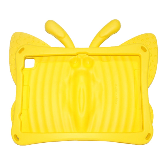 For Honor Pad X8 / X6 /7 Butterfly Bracket Kids EVA Shockproof Tablet Case(Yellow)