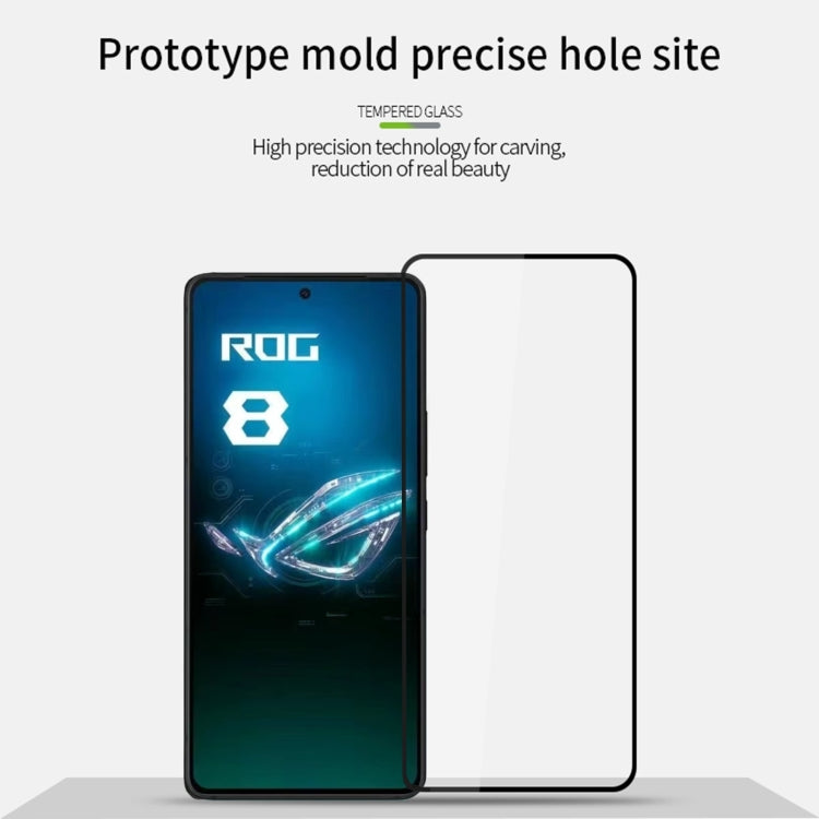For ASUS ROG Phone 8 MOFI 9H 2.5D Full Screen Tempered Glass Film(Black)