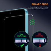 For OPPO A2 2pcs ENKAY 9H Big Arc Edge High Aluminum-silicon Tempered Glass Film