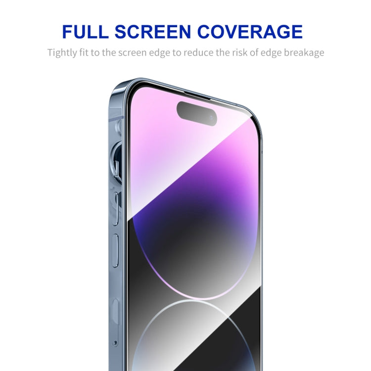 For iPhone 14 Pro Max ENKAY Easy Install High Alumina Silicon Full Glass Film