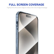 For iPhone 15 Pro Max ENKAY Easy Install High Alumina Silicon Full Glass Film