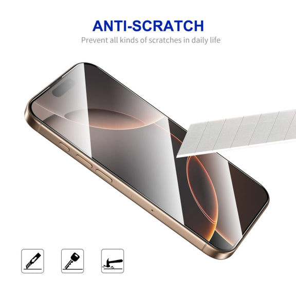 For iPhone 16 Pro Max ENKAY Easy Install High Alumina Silicon Full Glass Film