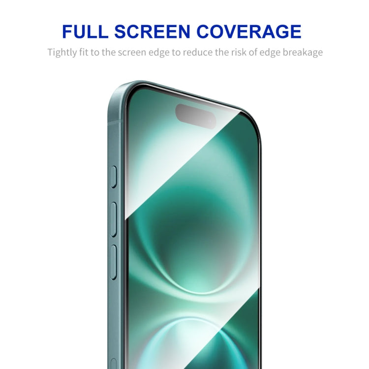 For iPhone 16 Plus ENKAY Easy Install High Alumina Silicon Full Glass Film