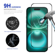 For iPhone 16 Plus ENKAY Easy Install High Alumina Silicon Full Glass Film