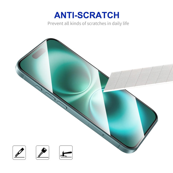 For iPhone 16 Plus ENKAY Easy Install High Alumina Silicon Full Glass Film