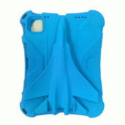 For iPad Air 11 2024 360 Rotation Aircraft Holder EVA Shockproof Tablet Case(Blue)