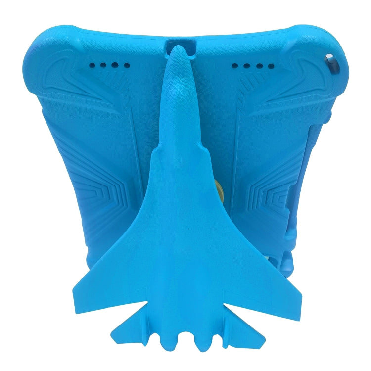For iPad Air 11 2024 360 Rotation Aircraft Holder EVA Shockproof Tablet Case(Blue)