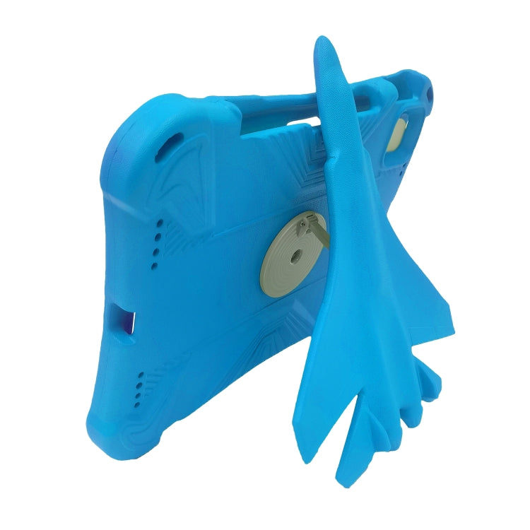 For iPad Air 11 2024 360 Rotation Aircraft Holder EVA Shockproof Tablet Case(Blue)
