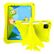 For iPad Air 11 2024 360 Rotation Aircraft Holder EVA Shockproof Tablet Case(Yellow) - iPad Air 11 2024 Cases by PMC TechLife | Online Shopping South Africa | PMC TechLife | Buy Now Pay Later Mobicred