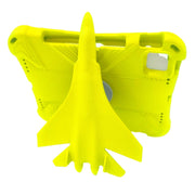 For iPad Air 11 2024 360 Rotation Aircraft Holder EVA Shockproof Tablet Case(Yellow)