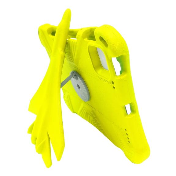 For iPad Air 11 2024 360 Rotation Aircraft Holder EVA Shockproof Tablet Case(Yellow)