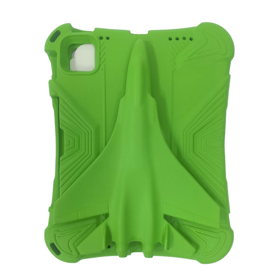 For iPad Air 11 2024 360 Rotation Aircraft Holder EVA Shockproof Tablet Case(Green)