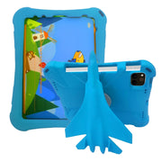 For iPad Pro 11 2024 360 Rotation Aircraft Holder EVA Shockproof Tablet Case(Blue)