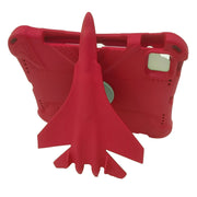 For iPad Pro 11 2024 360 Rotation Aircraft Holder EVA Shockproof Tablet Case(Red)