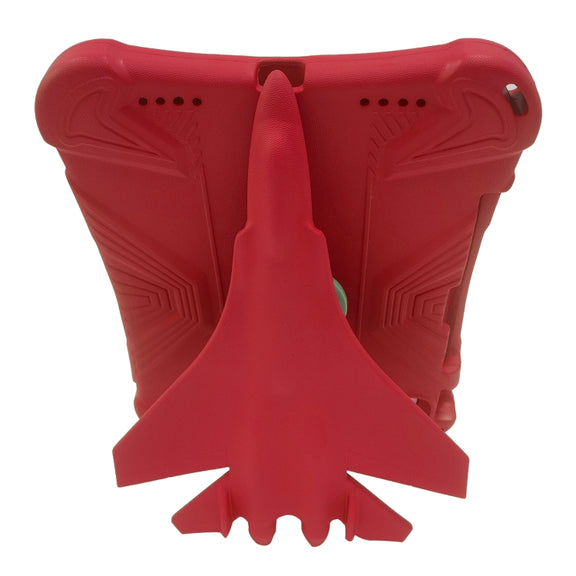 For iPad Pro 11 2024 360 Rotation Aircraft Holder EVA Shockproof Tablet Case(Red)