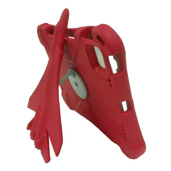 For iPad Pro 11 2024 360 Rotation Aircraft Holder EVA Shockproof Tablet Case(Red)