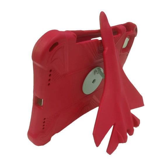 For iPad Pro 11 2024 360 Rotation Aircraft Holder EVA Shockproof Tablet Case(Red)