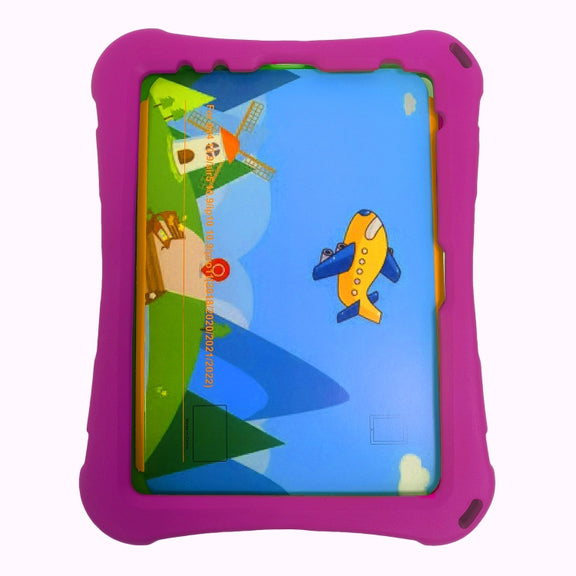 For iPad Pro 11 2024 360 Rotation Aircraft Holder EVA Shockproof Tablet Case(RoseRed)