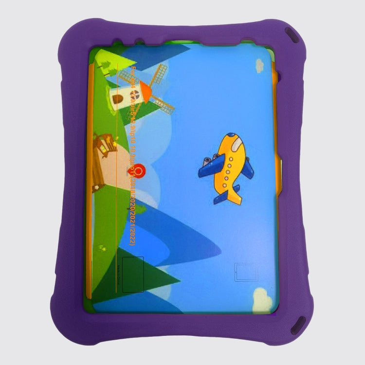 For iPad Pro 11 2024 360 Rotation Aircraft Holder EVA Shockproof Tablet Case(Purple)