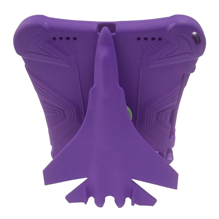 For iPad Pro 11 2024 360 Rotation Aircraft Holder EVA Shockproof Tablet Case(Purple)