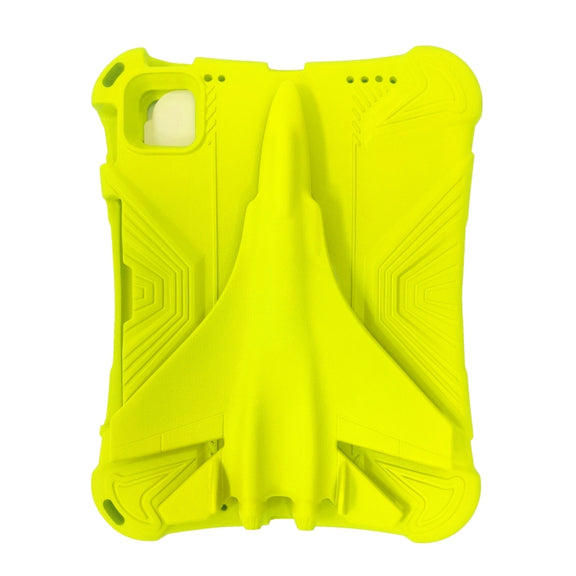 For iPad Pro 11 2024 360 Rotation Aircraft Holder EVA Shockproof Tablet Case(Yellow)