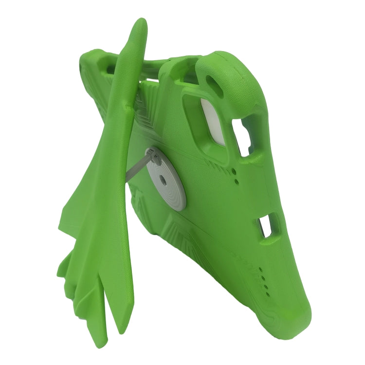 For iPad Pro 11 2024 360 Rotation Aircraft Holder EVA Shockproof Tablet Case(Green)