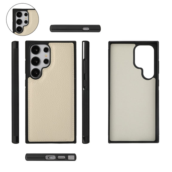 For Samsung Galaxy S24 5G Crossbody Multi-functional Zipper Wallet Litchi Leather Phone Case(Beige)
