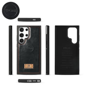 For Samsung Galaxy S24 Ultra 5G Multi-functional Zipper Wallet Leather Phone Case(Black)