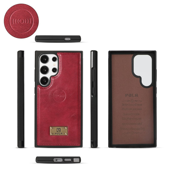 For Samsung Galaxy S24 5G Multi-functional Zipper Wallet Leather Phone Case(Red)
