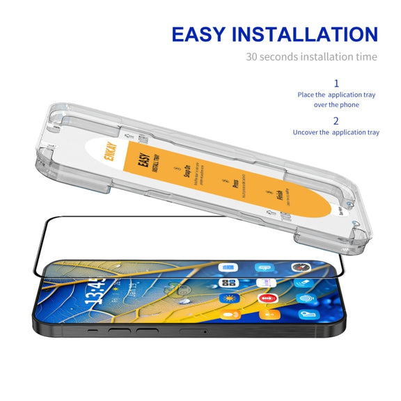For Xiaomi 14 ENKAY Easy Install High Alumina Silicon Full Glass Film