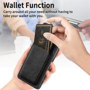 For Samsung Galaxy S25 5G Retro Leather Card Bag Magnetic Phone Case(Black)
