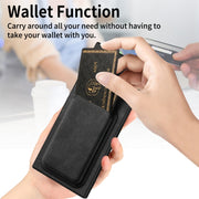 For Samsung Galaxy S25 Ultra 5G Retro Leather Card Bag Magnetic Phone Case(Black)