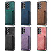 For Samsung Galaxy S25 Ultra 5G Retro Leather Card Bag Magnetic Phone Case(Blue)