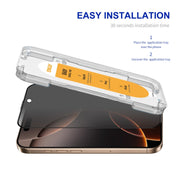 For iPhone 16 Pro Max ENKAY Easy Install Anti-peeping Privacy Full Screen Tempered Glass Film