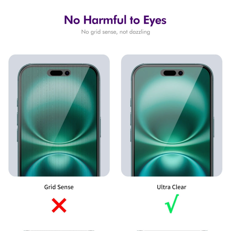 For iPhone 16 ENKAY Easy Install Anti-peeping Privacy Full Screen Tempered Glass Film